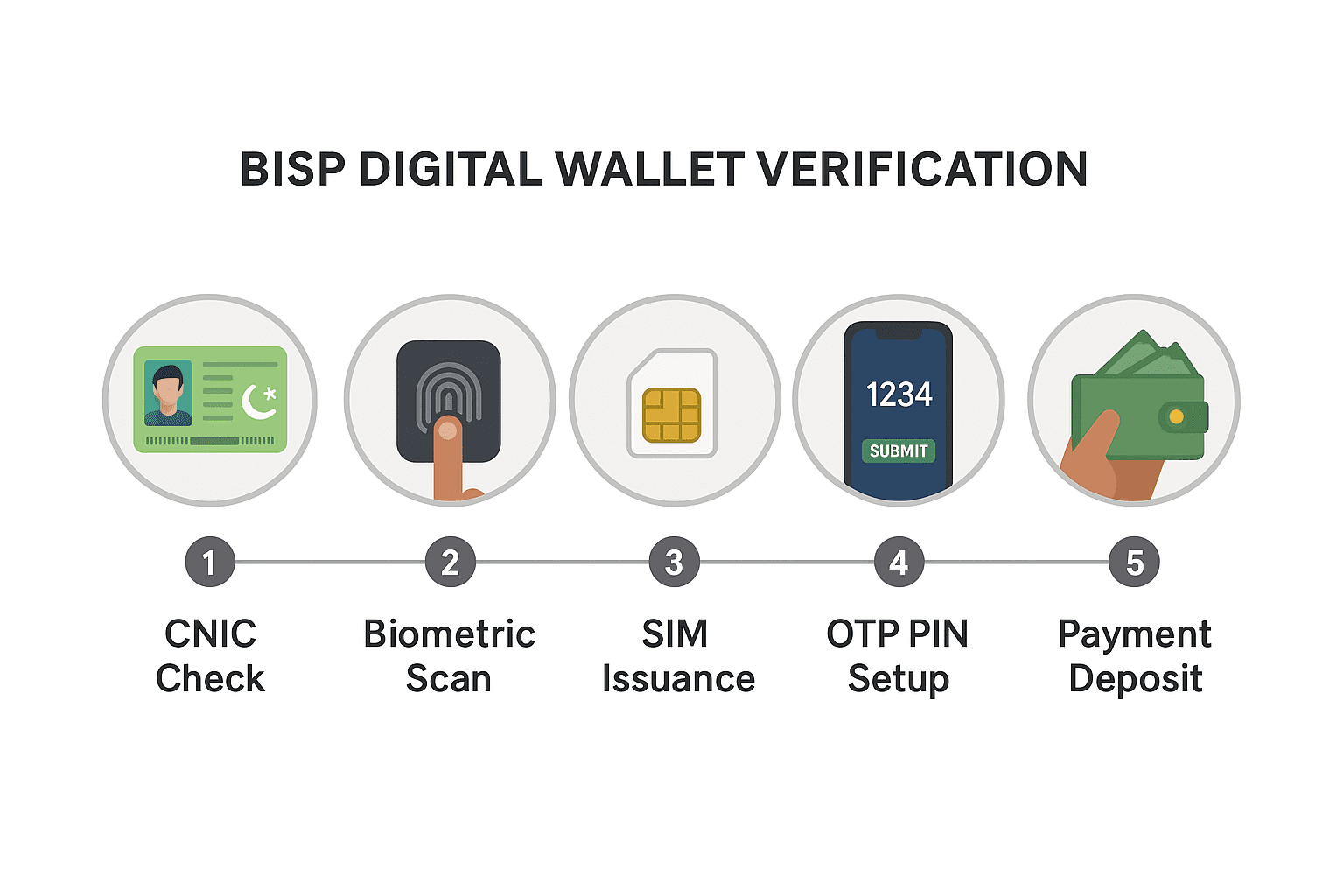 Step-by-step guide of BISP digital wallet verification September 2025