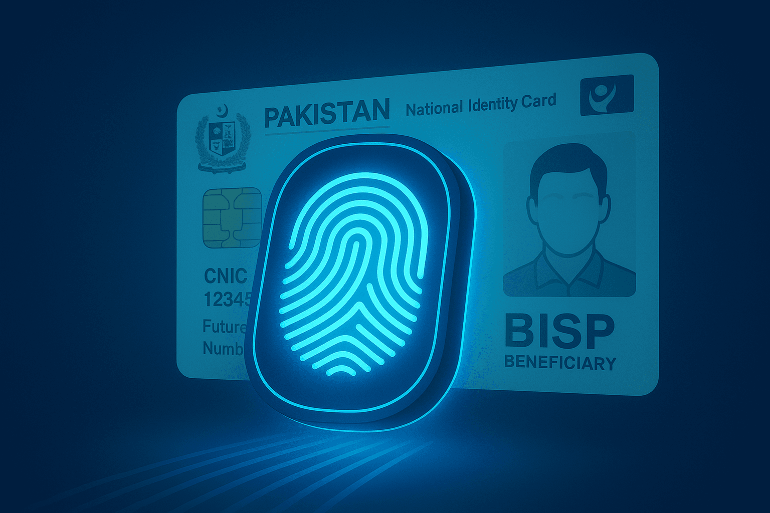 Fingerprint scan for secure BISP digital wallet withdrawal
