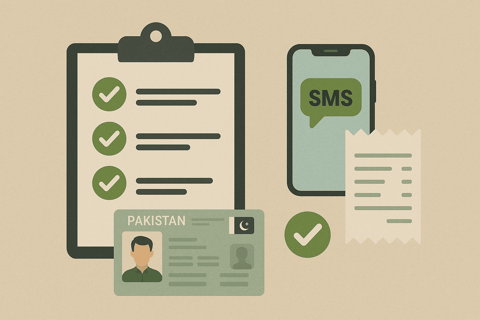 Checklist of CNIC, SIM, and payment SMS needed for BISP wallet troubleshooting