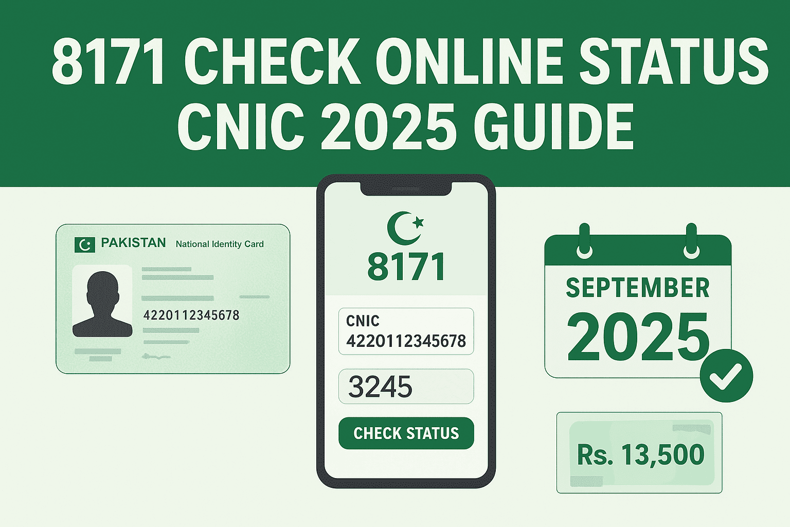 Check your 8171 status now with CNIC official portal