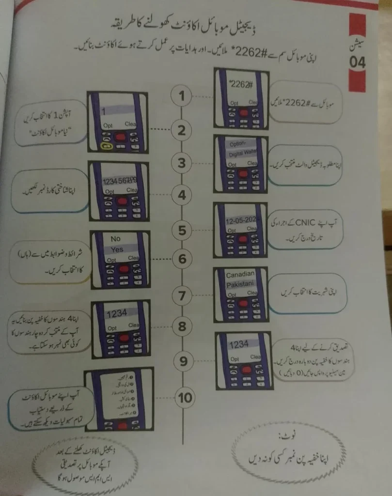 how to open BISP digital mobile account *2262#